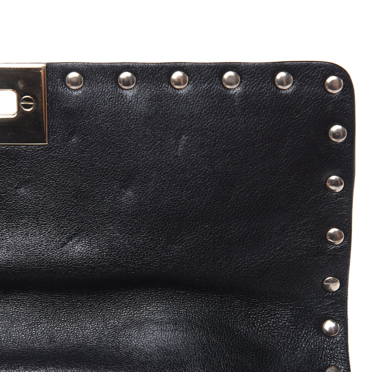 Valentino Garavani Lambskin Medium Rockstud Spike Shoulder Bag Black 12 of 13