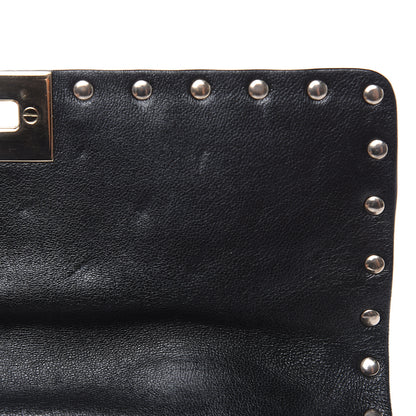 Valentino Garavani Lambskin Medium Rockstud Spike Shoulder Bag Black 12 of 13