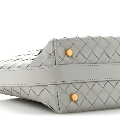 Bottega Veneta Calfskin Nappa Intrecciato Mini Wallace Agate Grey 9 of 12