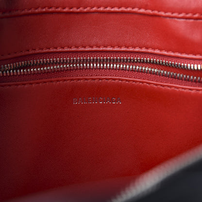 Balenciaga Calfskin XS Triangle Chain Duffle Black 6 of 10