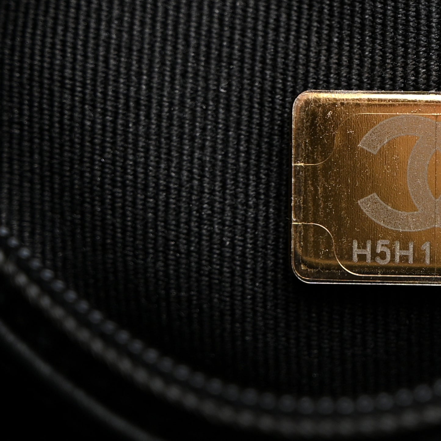 Shiny Aged Calfskin Quilted Nano Kelly Shopper Black