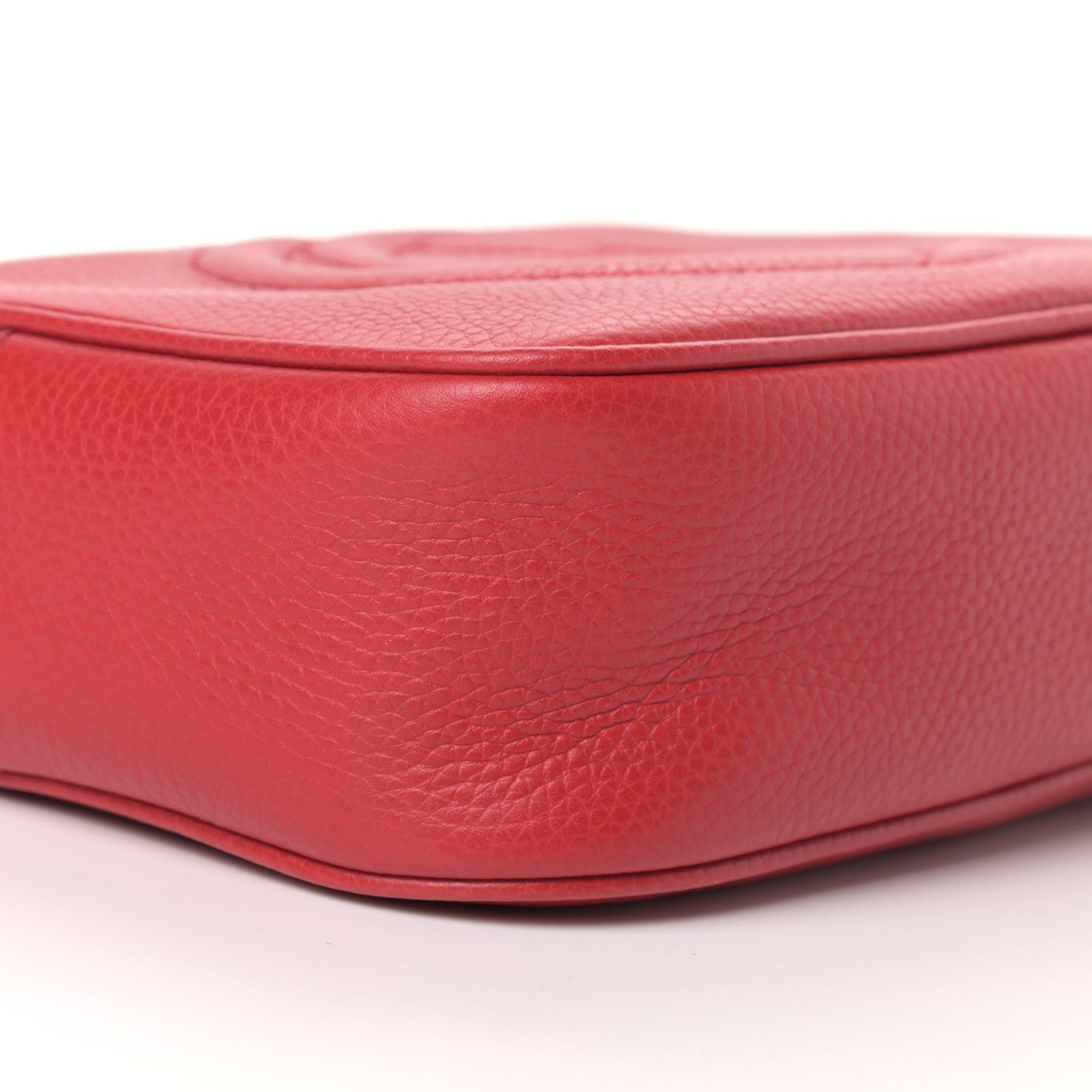 Gucci Pebbled Calfskin Small Soho Disco Bag Tabasco Red 8 of 11