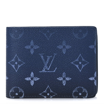 Louis Vuitton Monogram Gradient Multiple Wallet Navy Blue 1 of 8