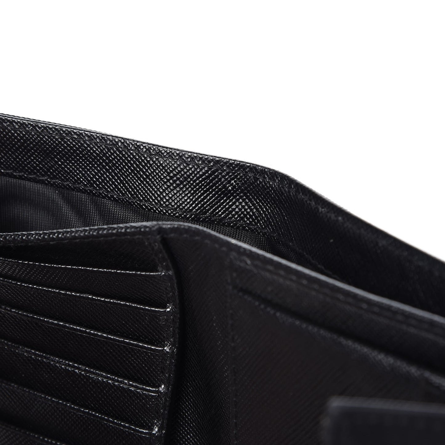 Tessuto Nylon French Wallet Black