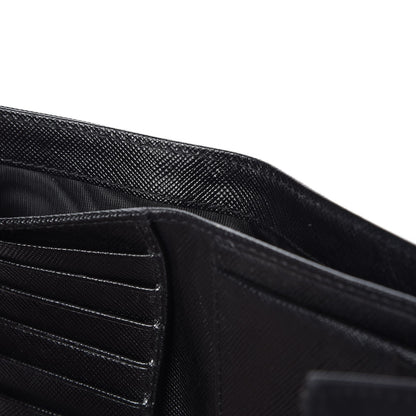 Prada Tessuto Nylon French Wallet Black 8 of 10