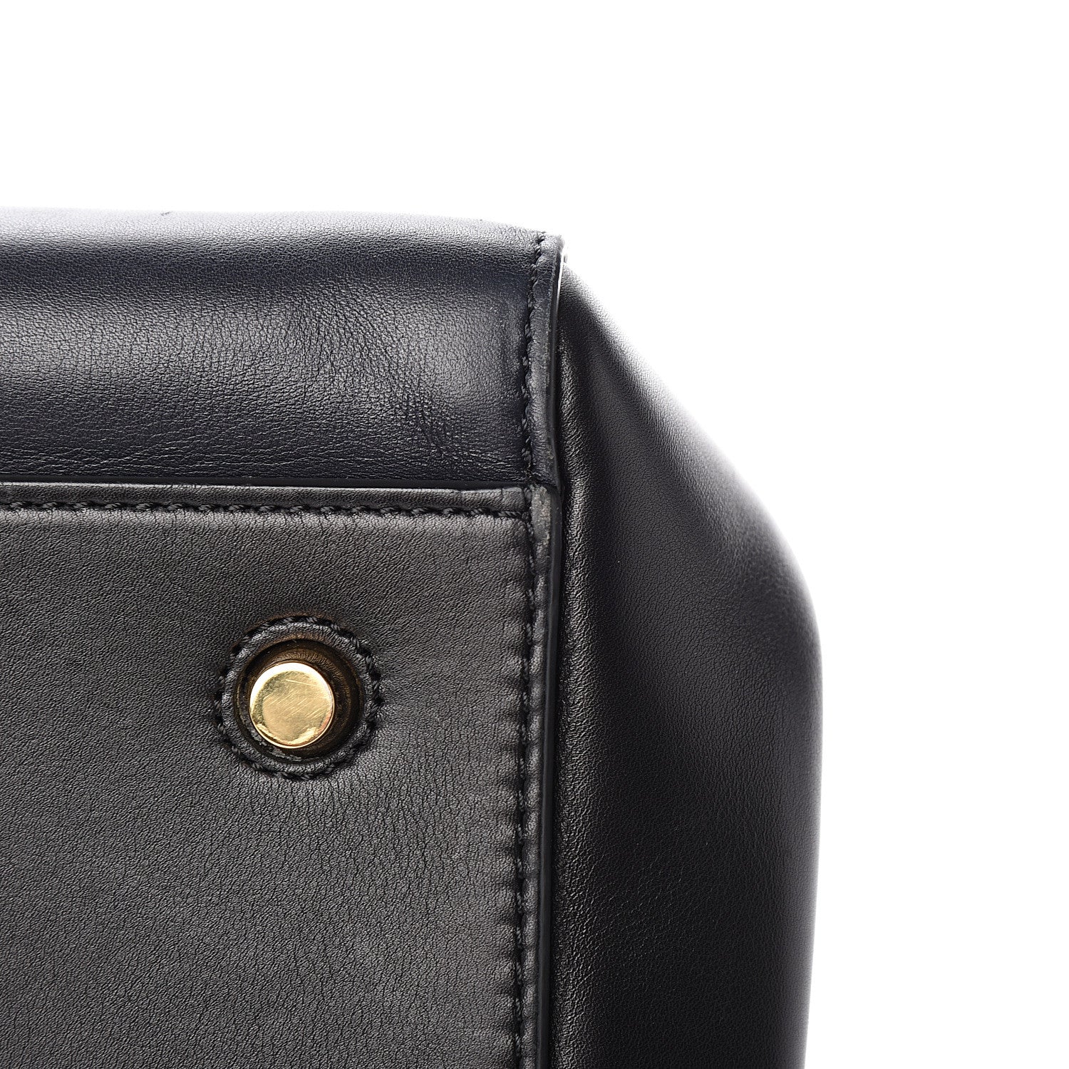Celine Supple Calfskin Medium Edge Shoulder Bag Black 9 of 10