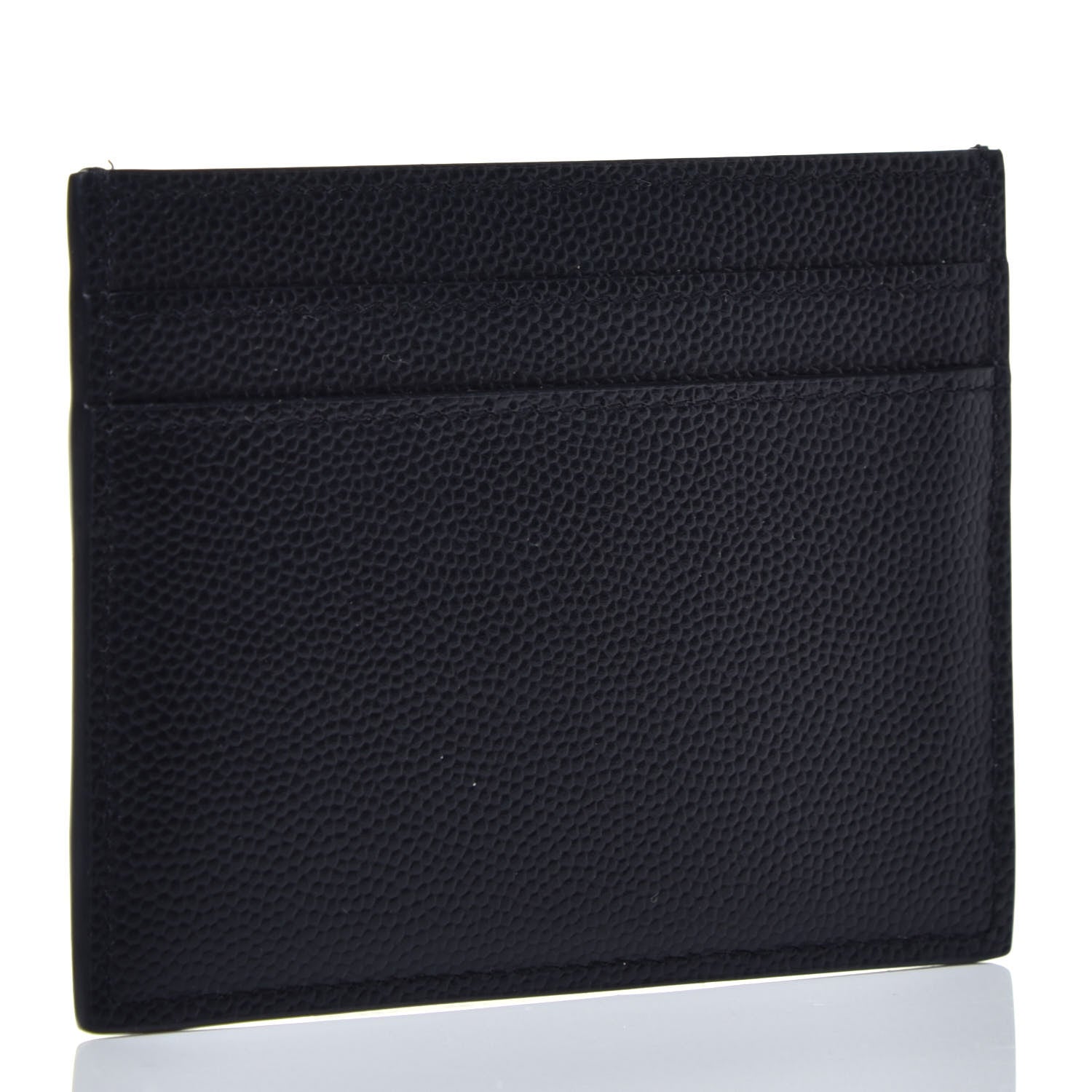 Saint Laurent Grain De Poudre Card Case Black 3 of 8