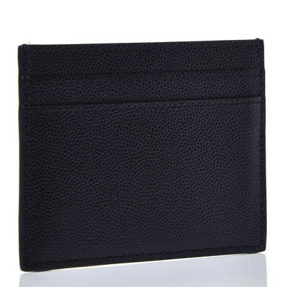 Saint Laurent Grain De Poudre Card Case Black 3 of 8