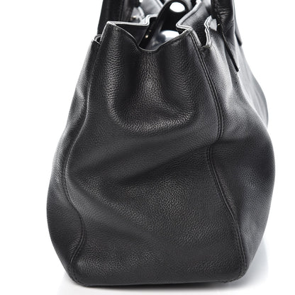 Chanel Calfskin Cerf Executive Shopper Tote Black 17 of 19