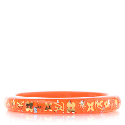 Louis Vuitton Resin Swarovski Medium Inclusion Bracelet PM Orange Sunset 2 of 4