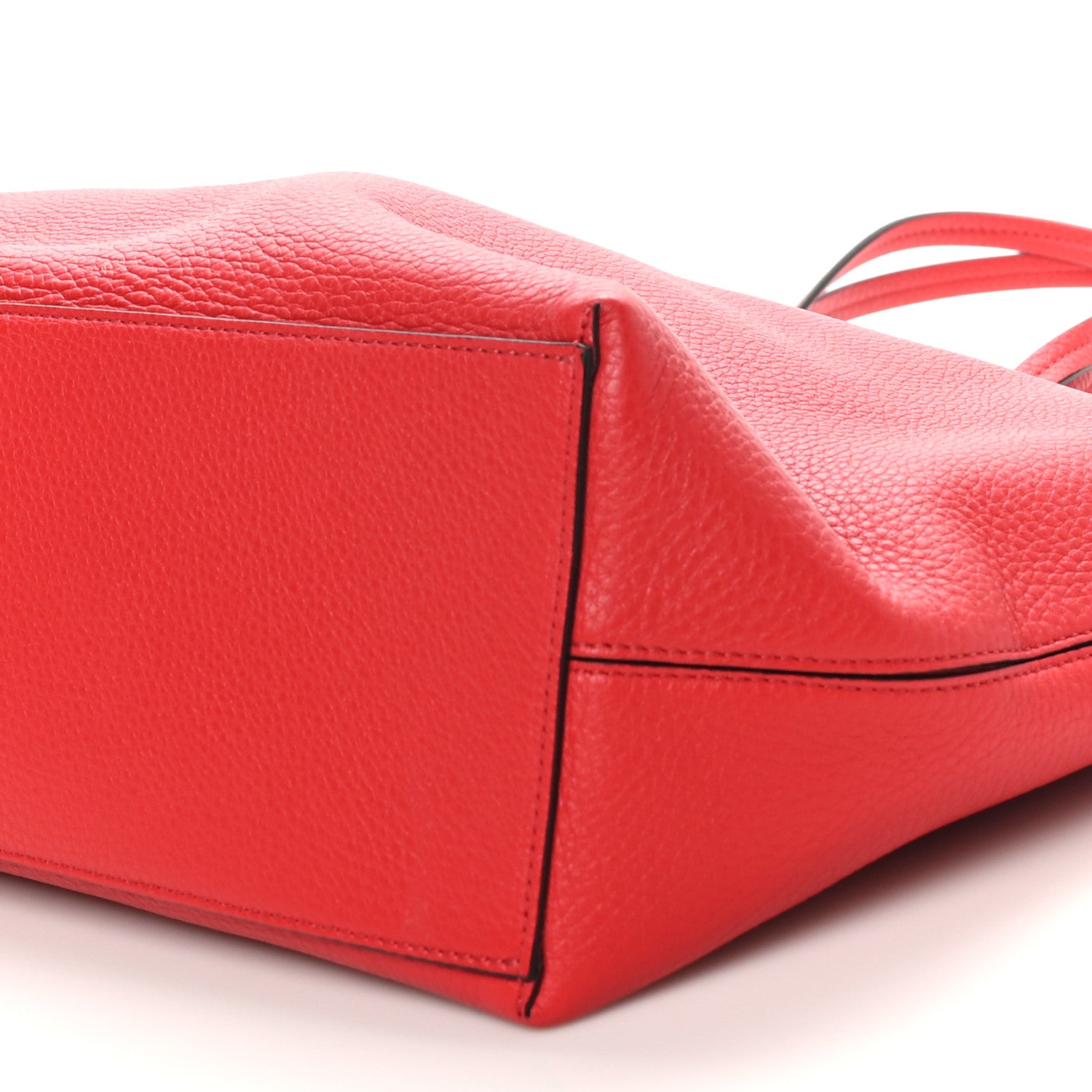 Valentino Garavani Grained Calfskin Rockstud Shoulder Tote  Rouge Pur 9 of 9