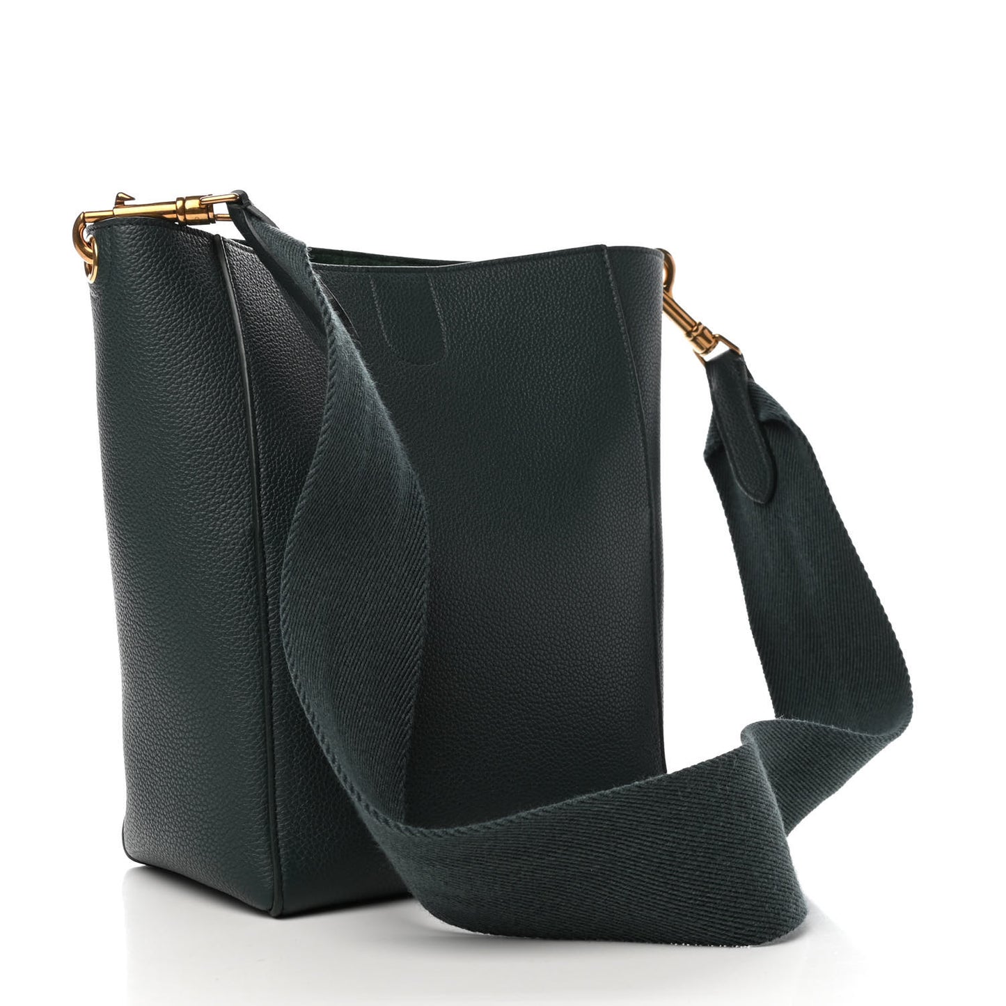 Soft Grained Calfskin Small Sangle Bucket Bag Amazone