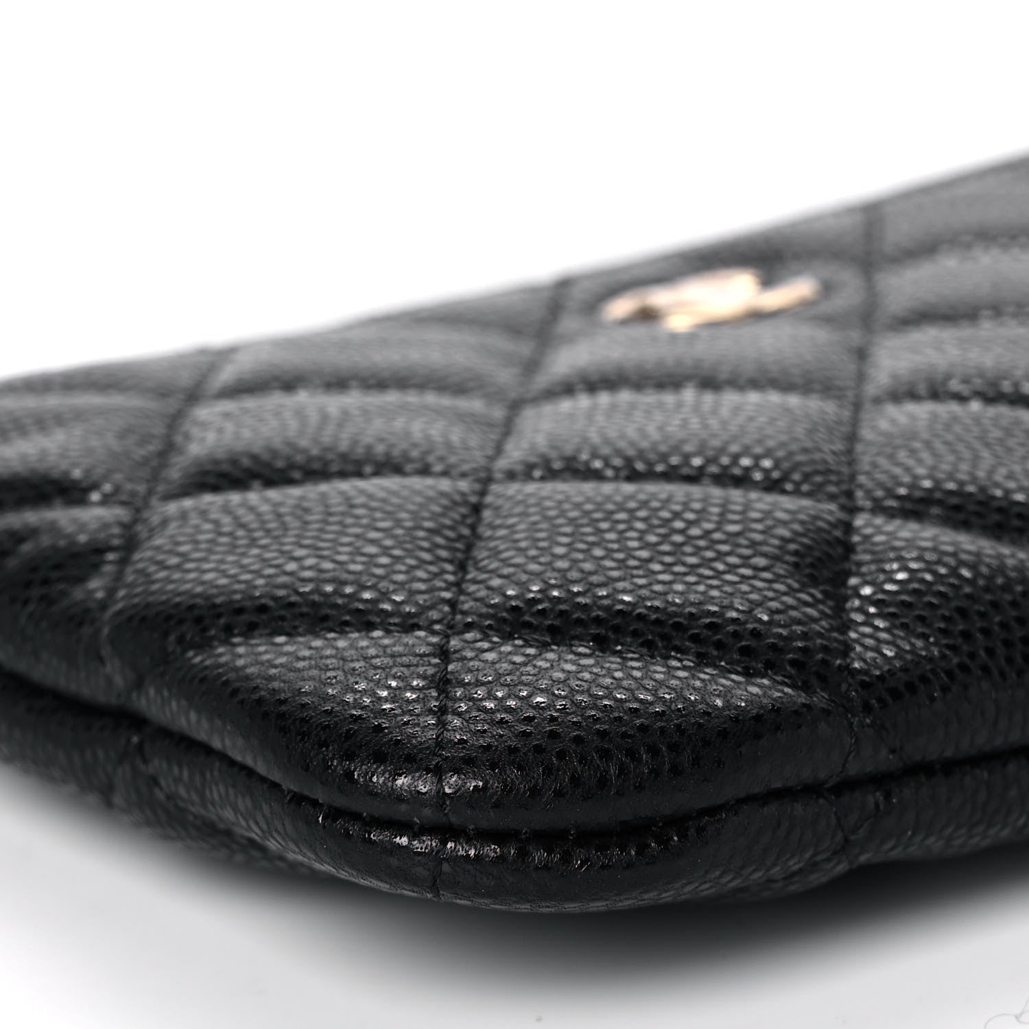Chanel Caviar Quilted Small Cosmetic Case Black 9 of 11