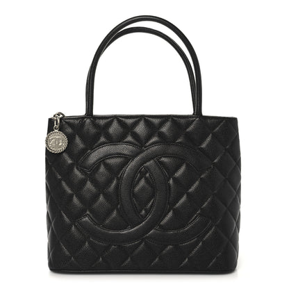 Chanel Caviar Quilted Medallion Tote Black 1 of 10