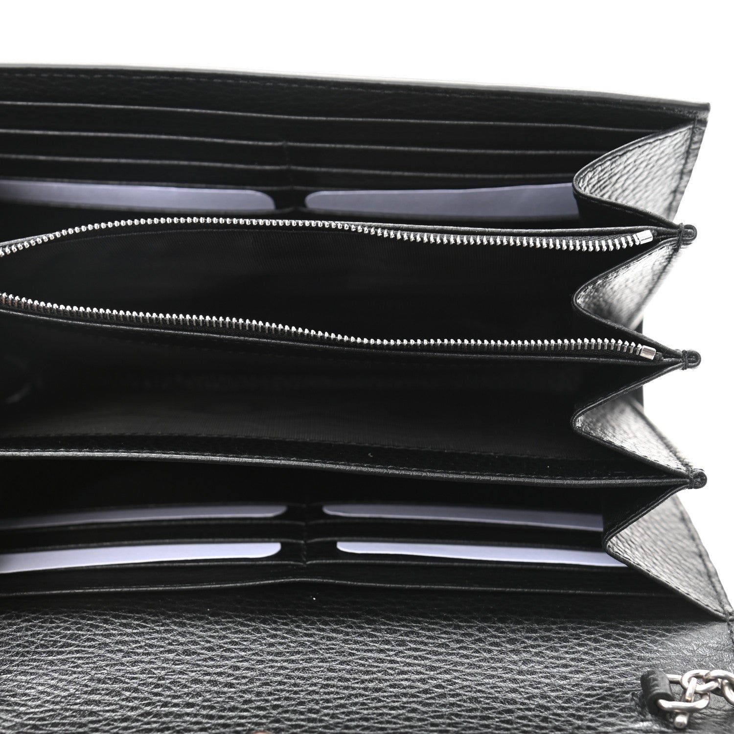 Gucci Calfskin Mini Dionysus Chain Wallet Black 5 of 11