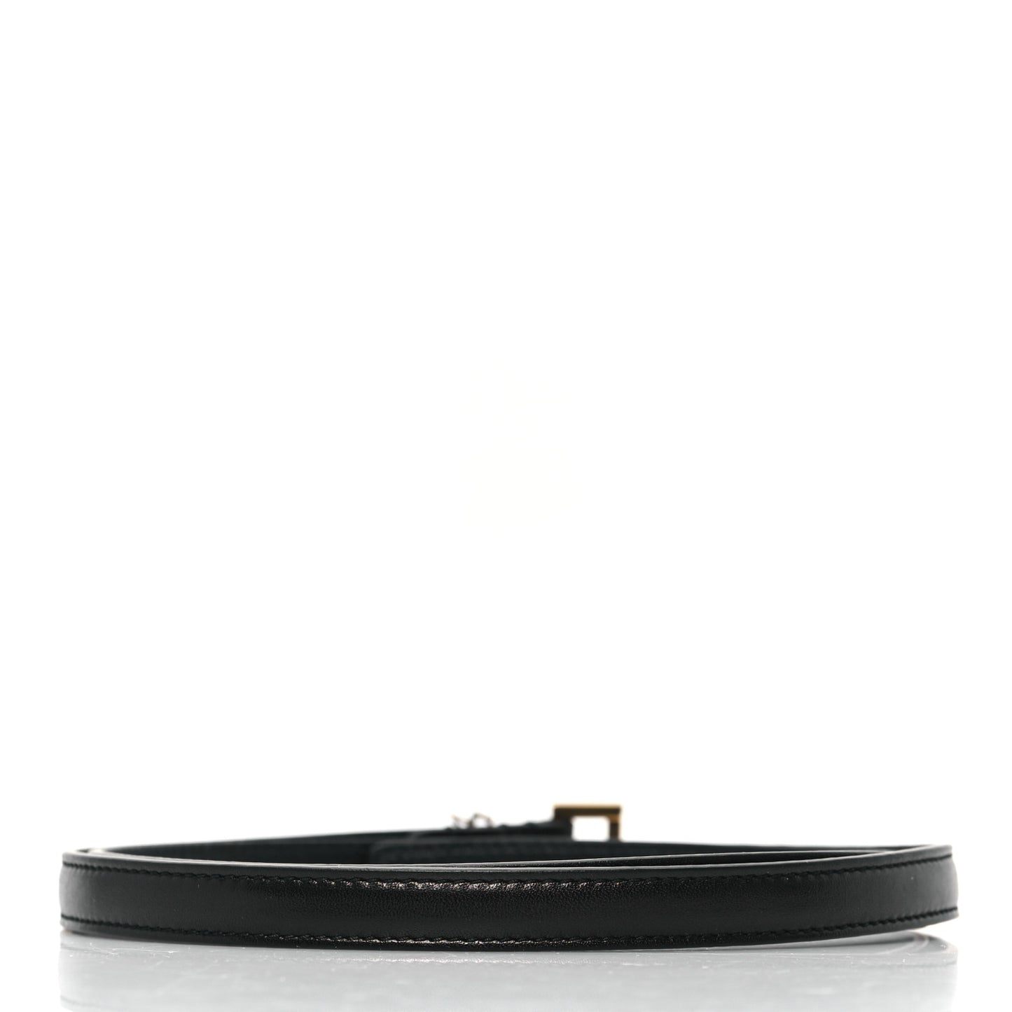 Calfskin Monogram Cassandre Extra Thin Square Buckle Belt 75 30 Black