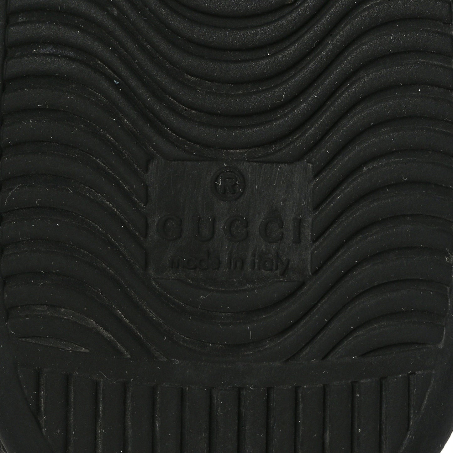 Calfskin GG Tennis Embossed Mens Ace Sneakers 10.5 Black