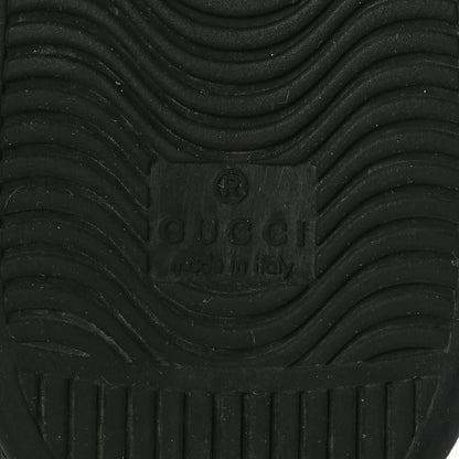 Gucci Calfskin GG Tennis Embossed Mens Ace Sneakers 10.5 Black 9 of 9