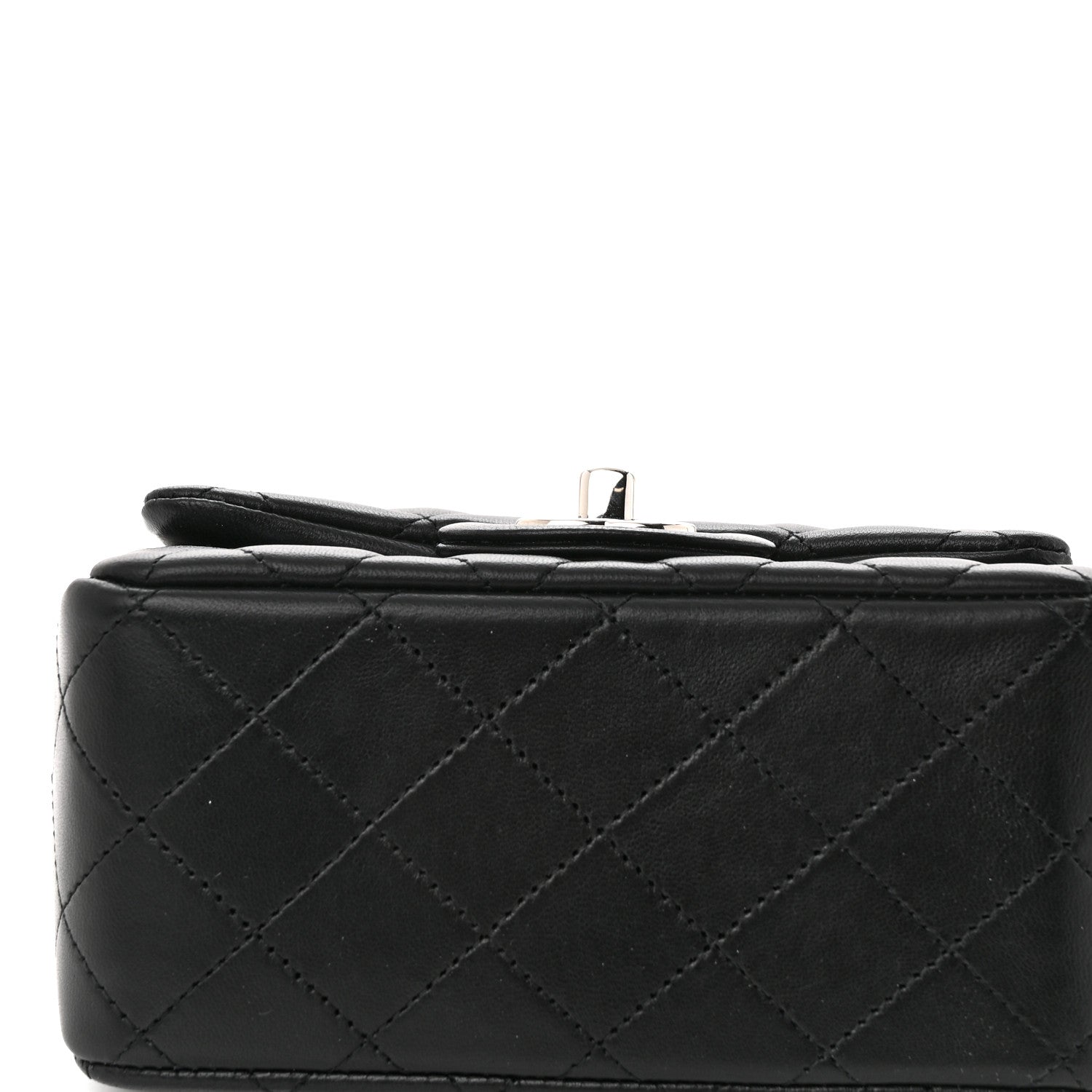 Chanel Lambskin Quilted Mini Square Flap Black 11 of 12