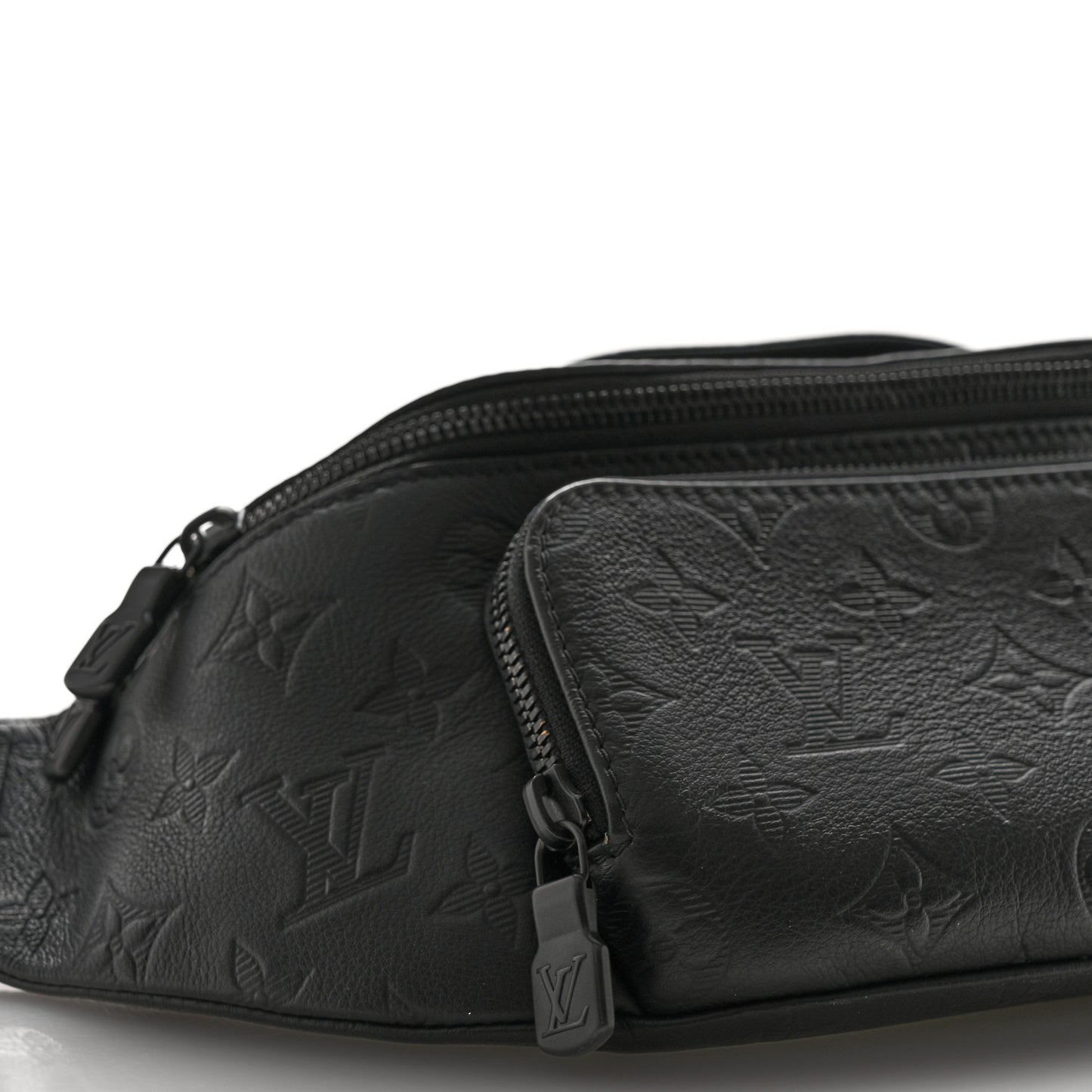 Calfskin Monogram Shadow Rush Bumbag Black