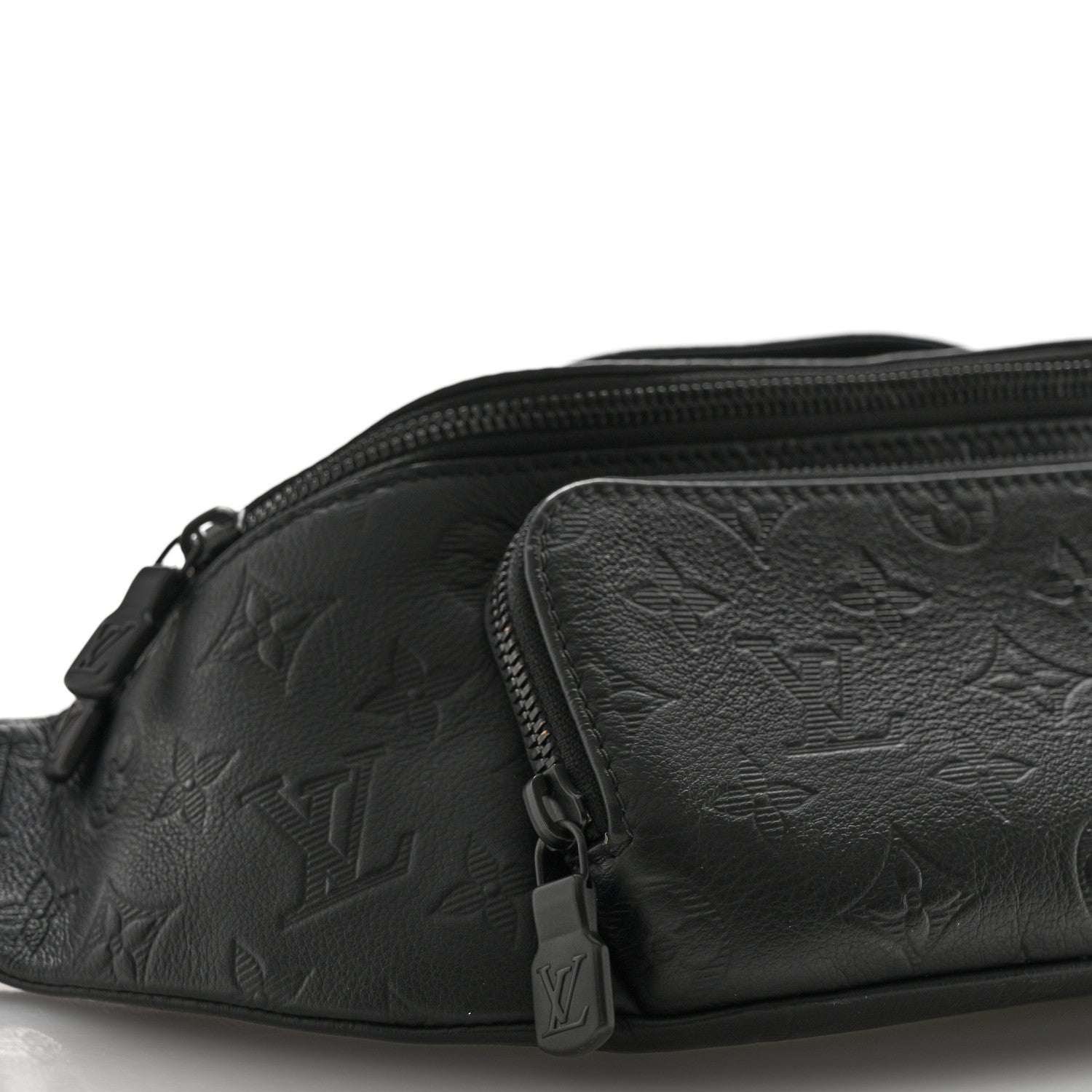 Louis Vuitton Calfskin Monogram Shadow Rush Bumbag Black 9 of 10