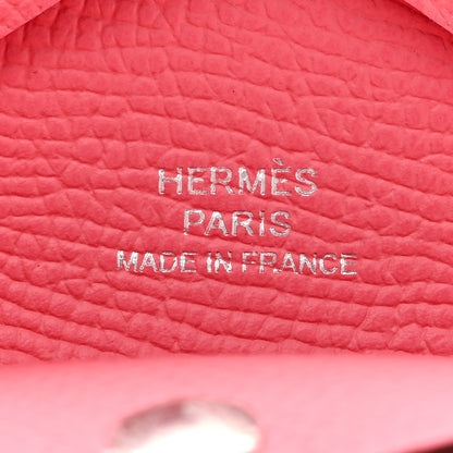 Hermes Epsom Calvi Duo Card Case Rose Azalee 6 of 8