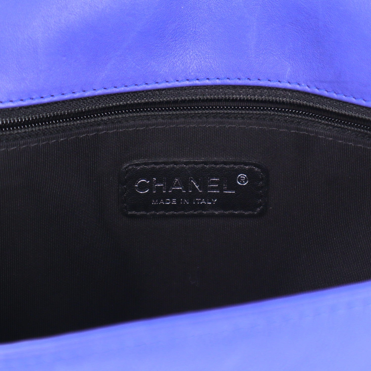 Chanel Calfskin Quilted Large Boy Flap Dark Blue 6 of 10