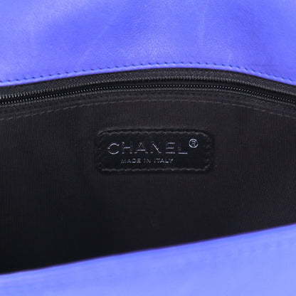 Chanel Calfskin Quilted Large Boy Flap Dark Blue 6 of 10