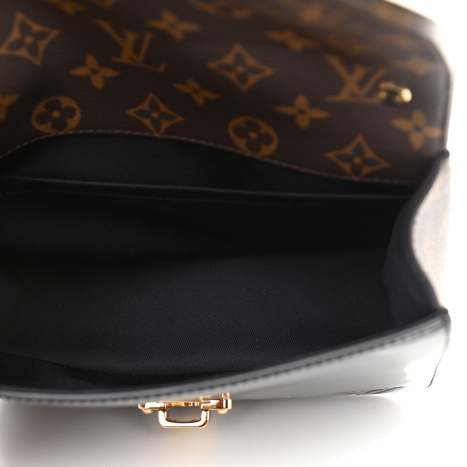 Louis Vuitton Patent Calfskin Monogram Cherrywood BB Black 5 of 10