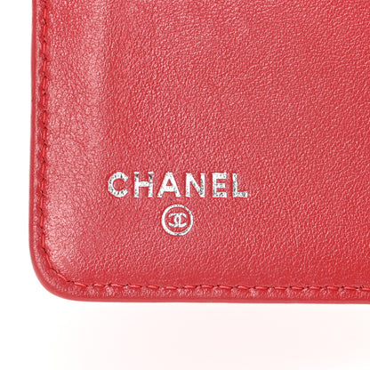 Chanel Patent Quilted Zip Pocket Wallet Coral 6 of 15