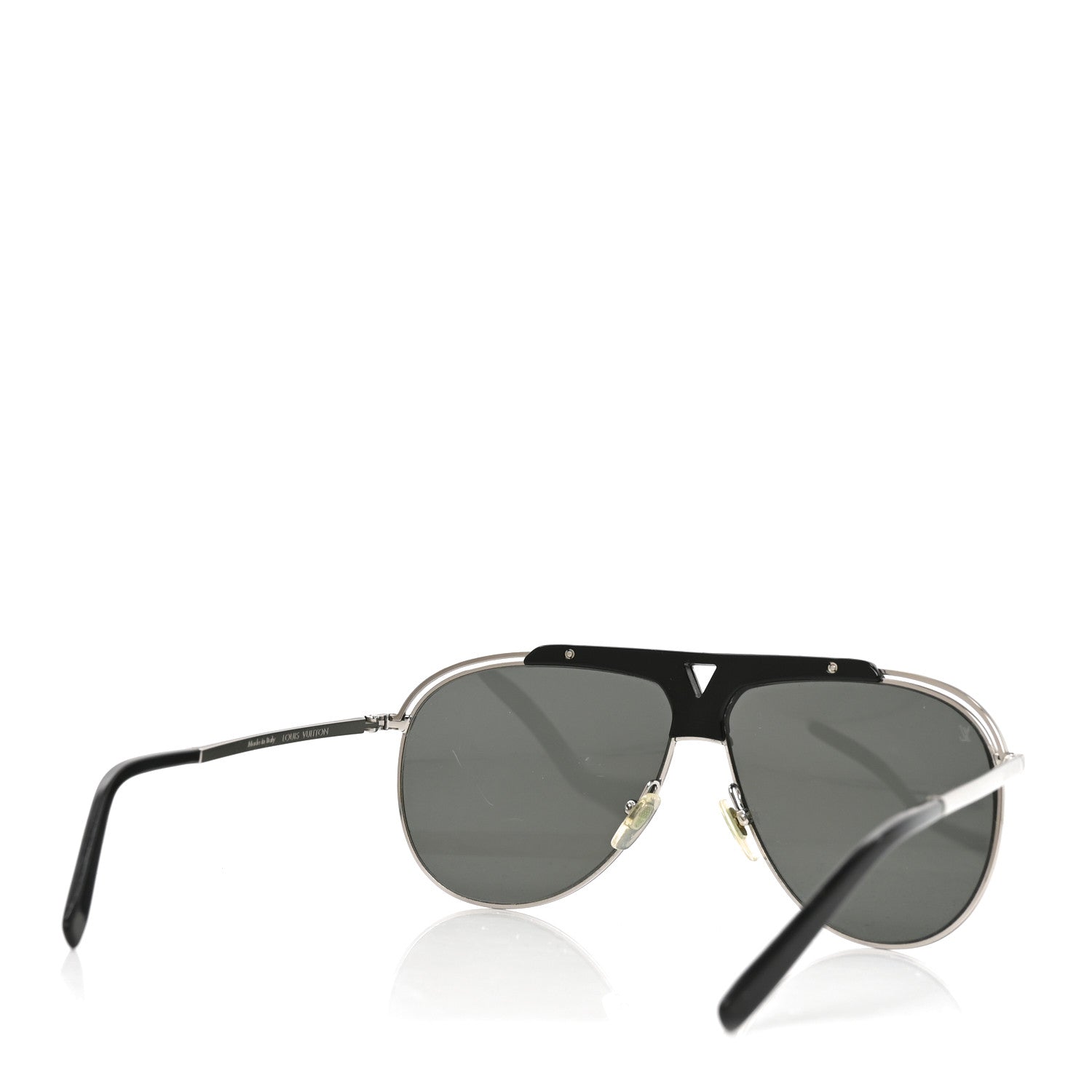 Louis Vuitton Metal Aviator Sunglasses Z1031W Silver 4 of 7