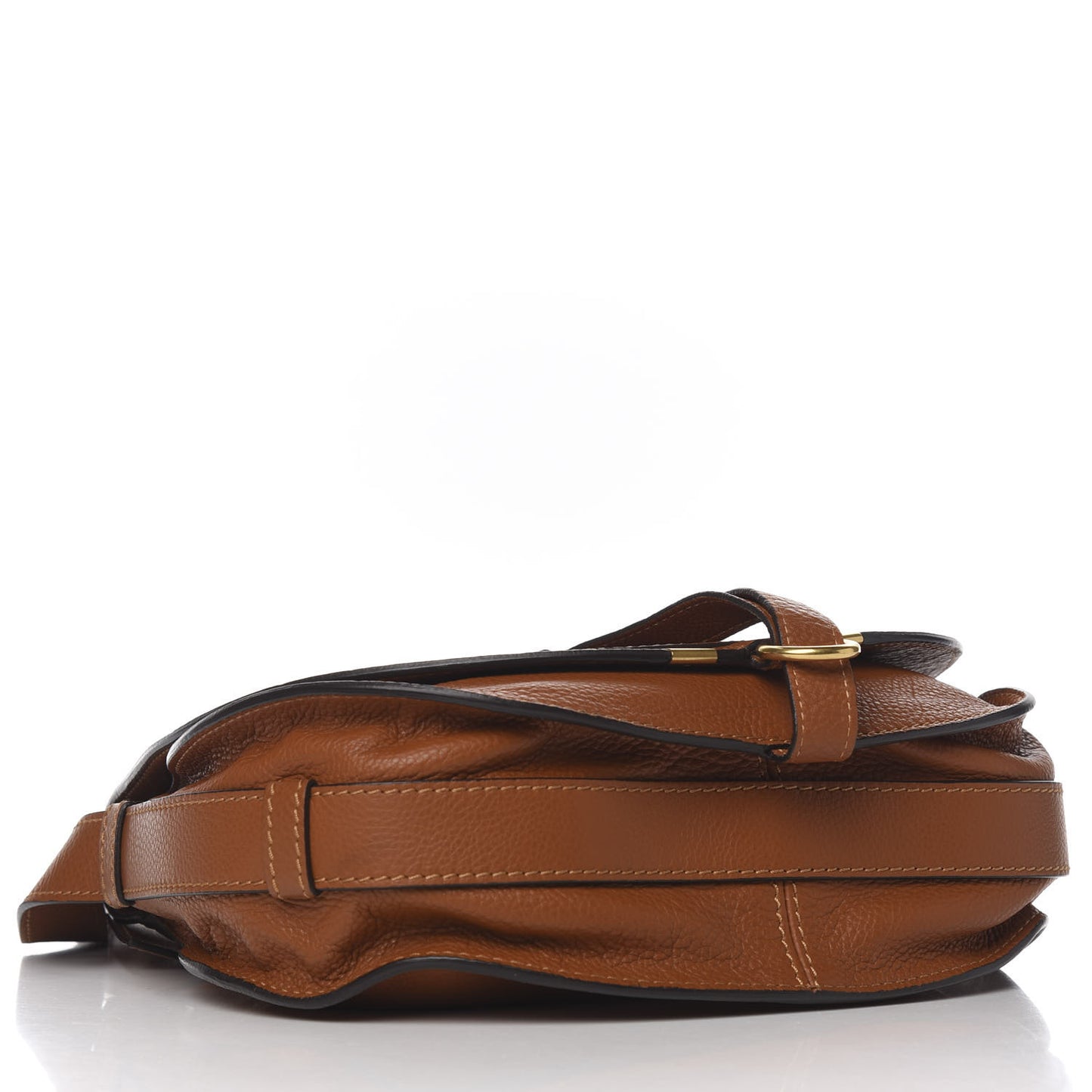 Calfskin Medium Marcie Round Crossbody Bag Tan