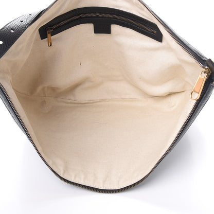 Gucci Grained Calfskin Logo Half Moon Hobo Black 5 of 12