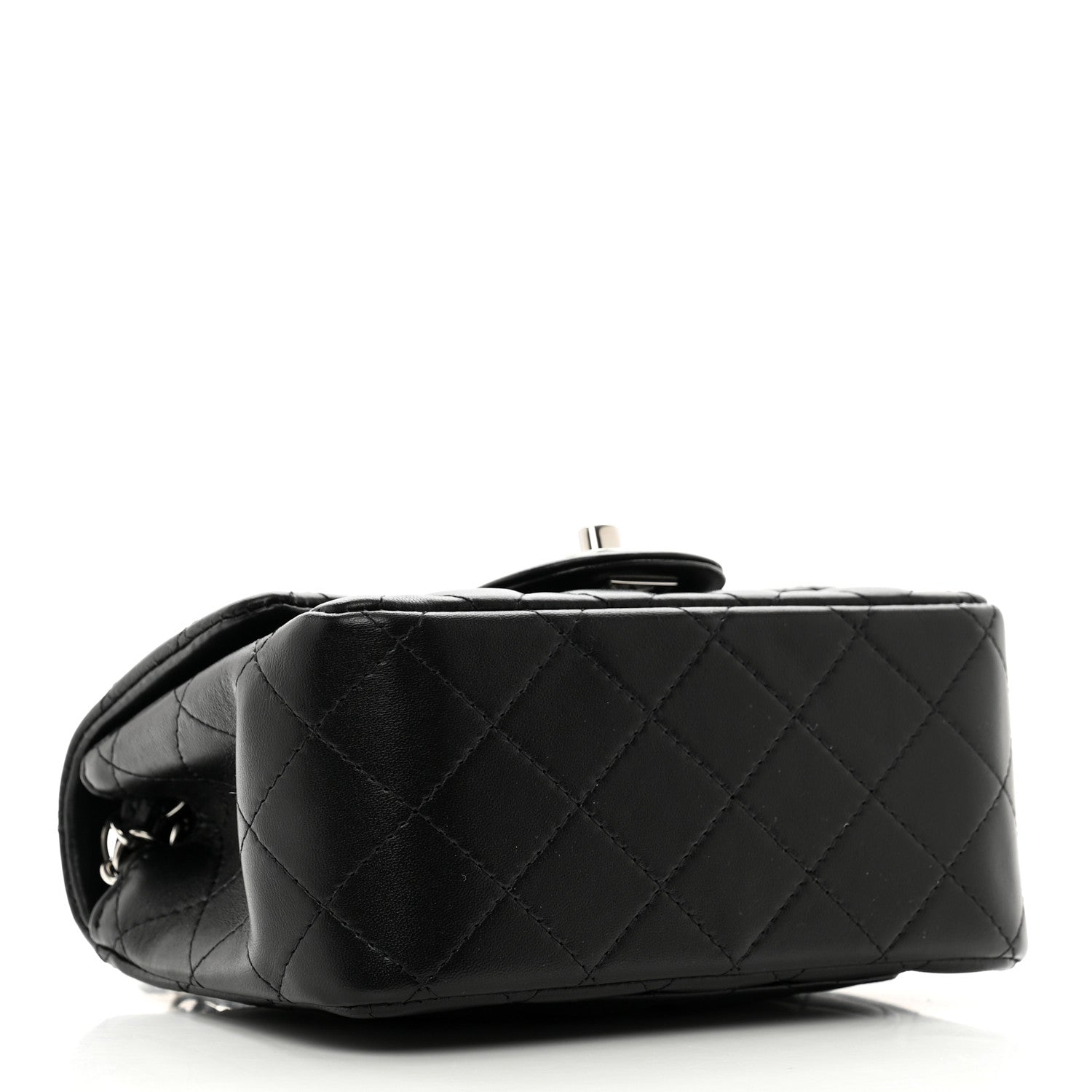 Chanel Lambskin Quilted Mini Square Flap Black 4 of 10