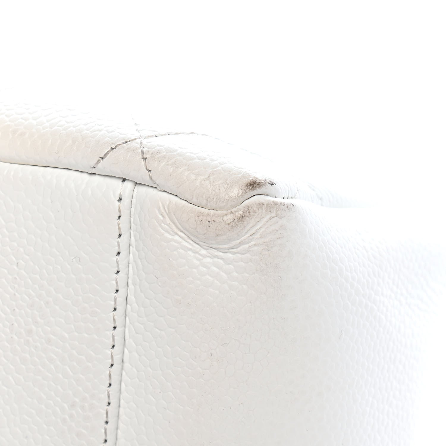 Chanel Caviar Quilted Grand Shopping Tote GST White 13 of 14