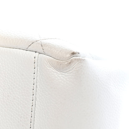 Chanel Caviar Quilted Grand Shopping Tote GST White 13 of 14