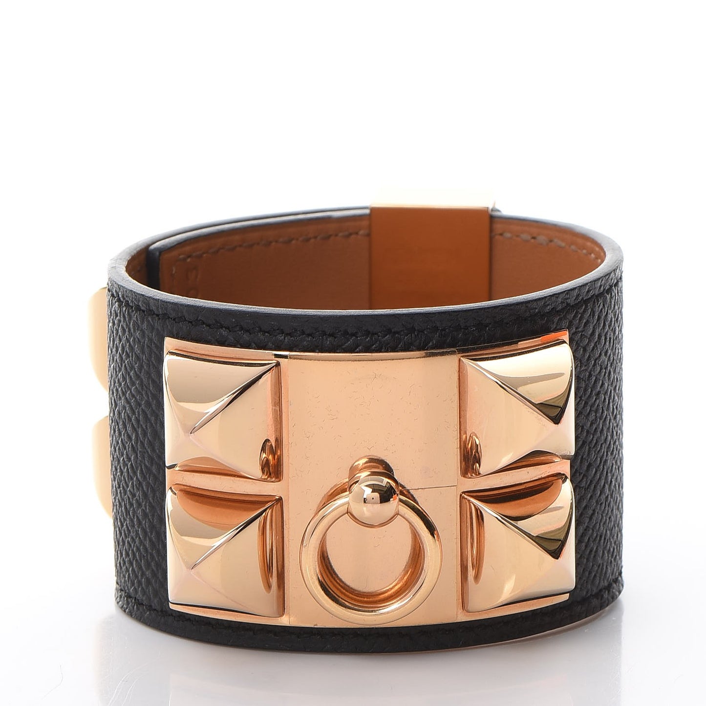 Epsom Collier de Chien CDC Bracelet S Black
