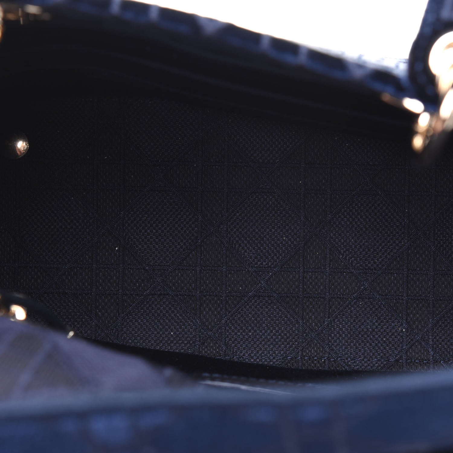 Christian Dior Velvet Cannage Medium Lady D-Lite Blue 6 of 11