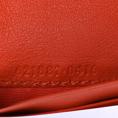 Gucci Boarded Plutone Crocodile Horsebit 1955 Card Case Wallet Sun Orange 8 of 10