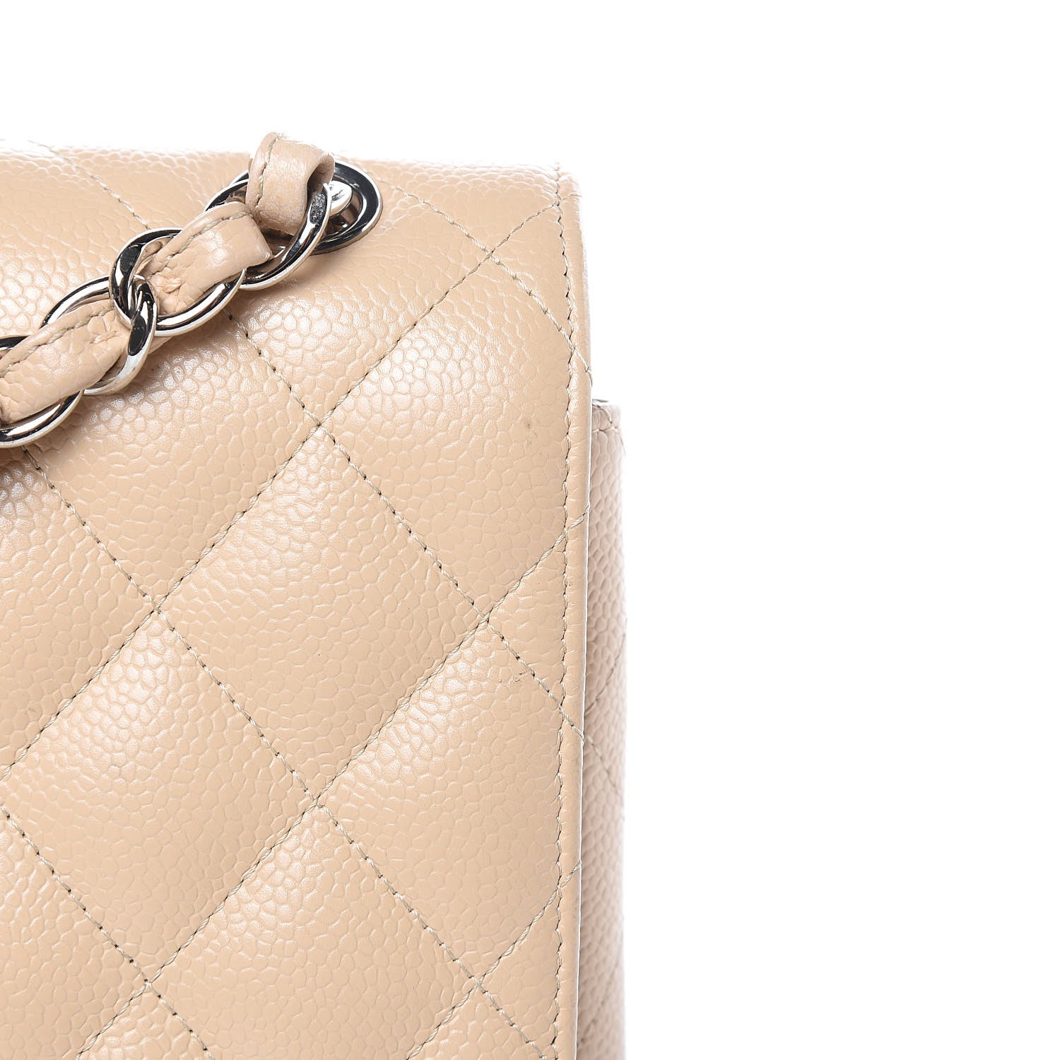 Chanel Caviar Quilted Jumbo Double Flap Beige Clair 14 of 16