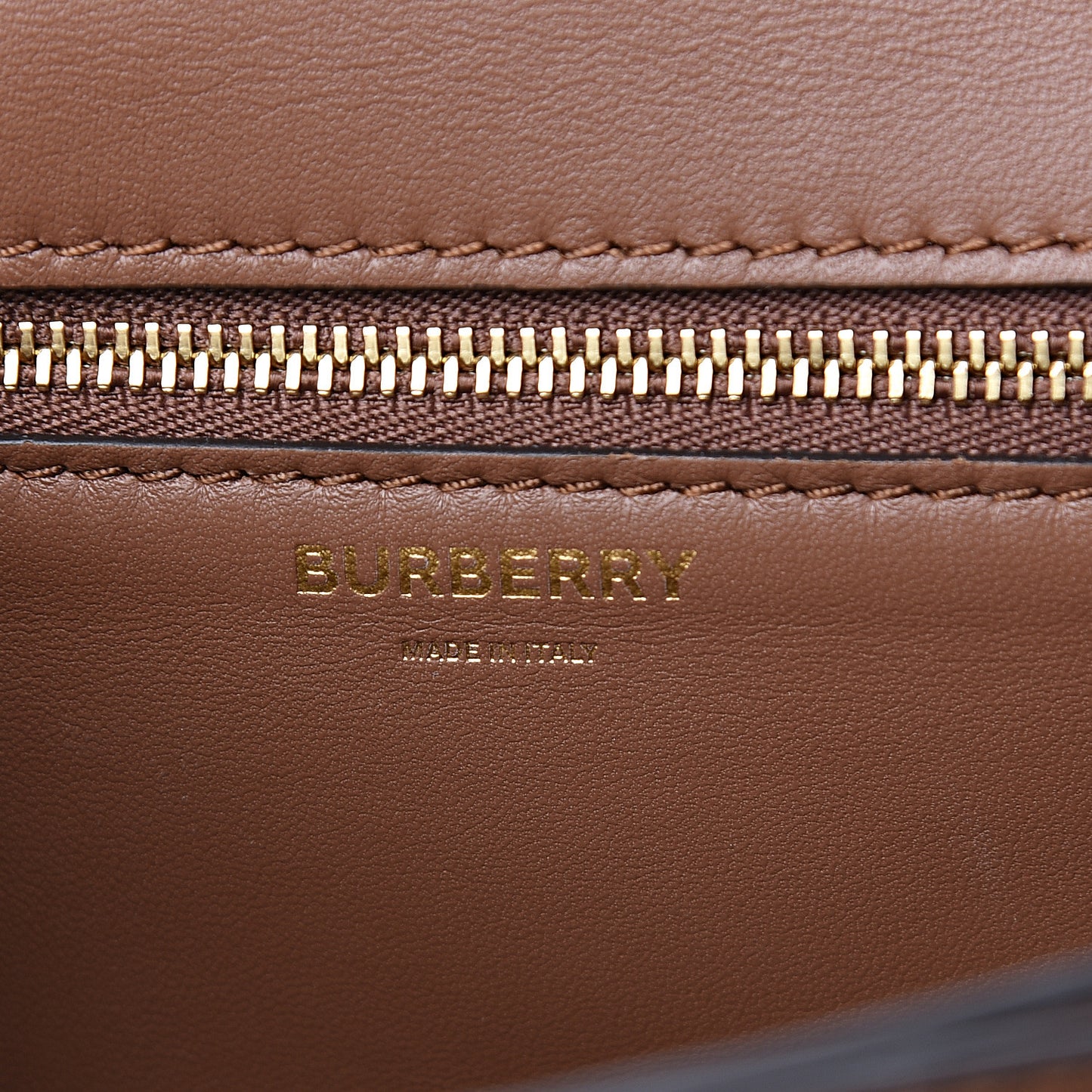 Canvas Calfskin Small TB Bag Natural