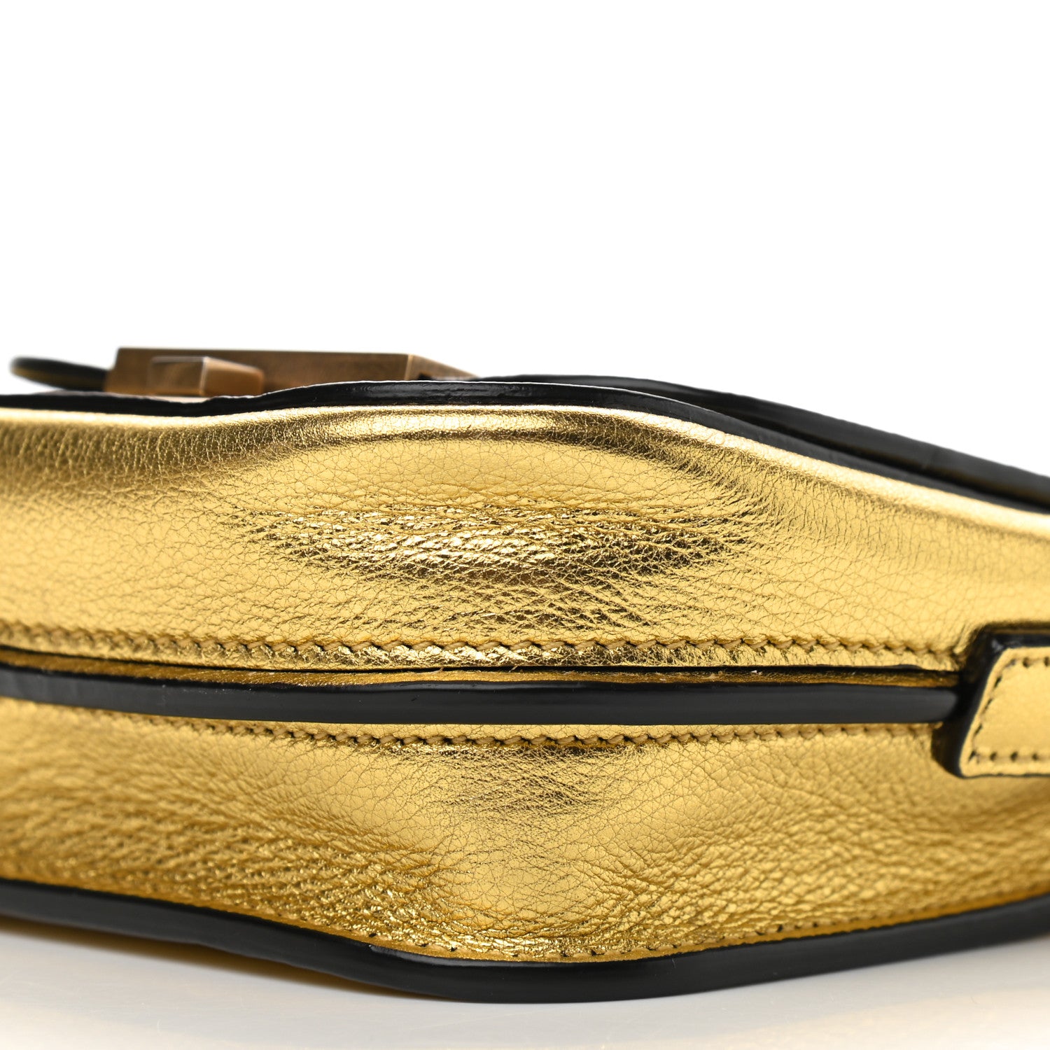 Saint Laurent Metallic Grained Calfskin Mini Betty Satchel Gold 9 of 9