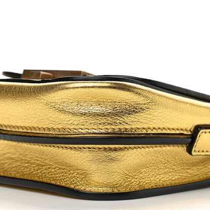 Saint Laurent Metallic Grained Calfskin Mini Betty Satchel Gold 9 of 9