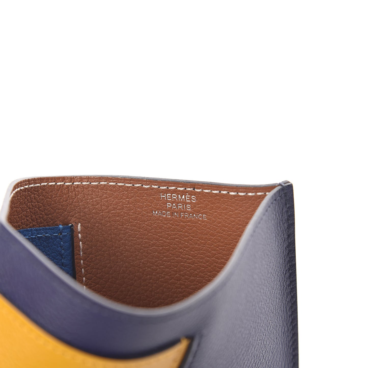 Evercolor Necto Card Holder Bleu Encre Ambre Bleu Zellige