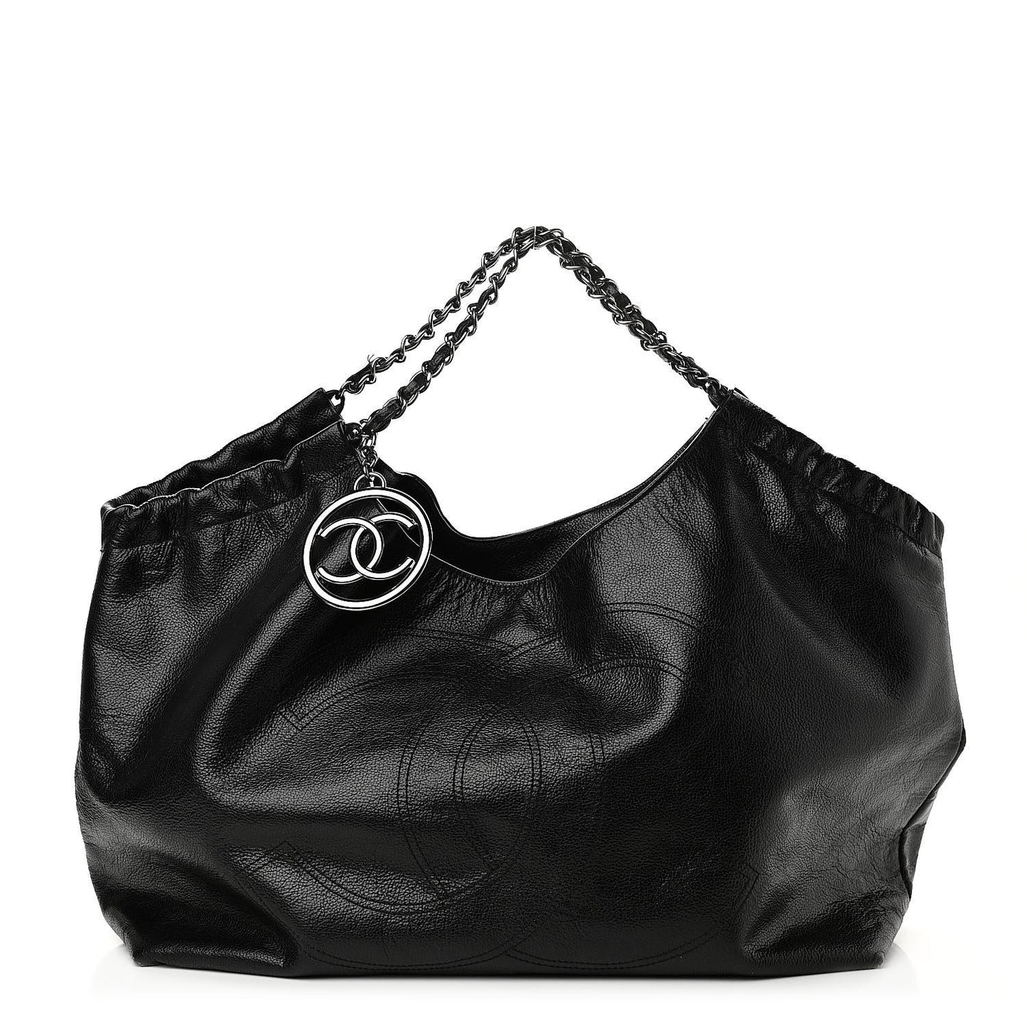 Calfskin Large Coco Cabas Black
