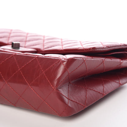 Chanel Aged Calfskin Quilted 2.55 Reissue 226 Flap Red 9 of 12
