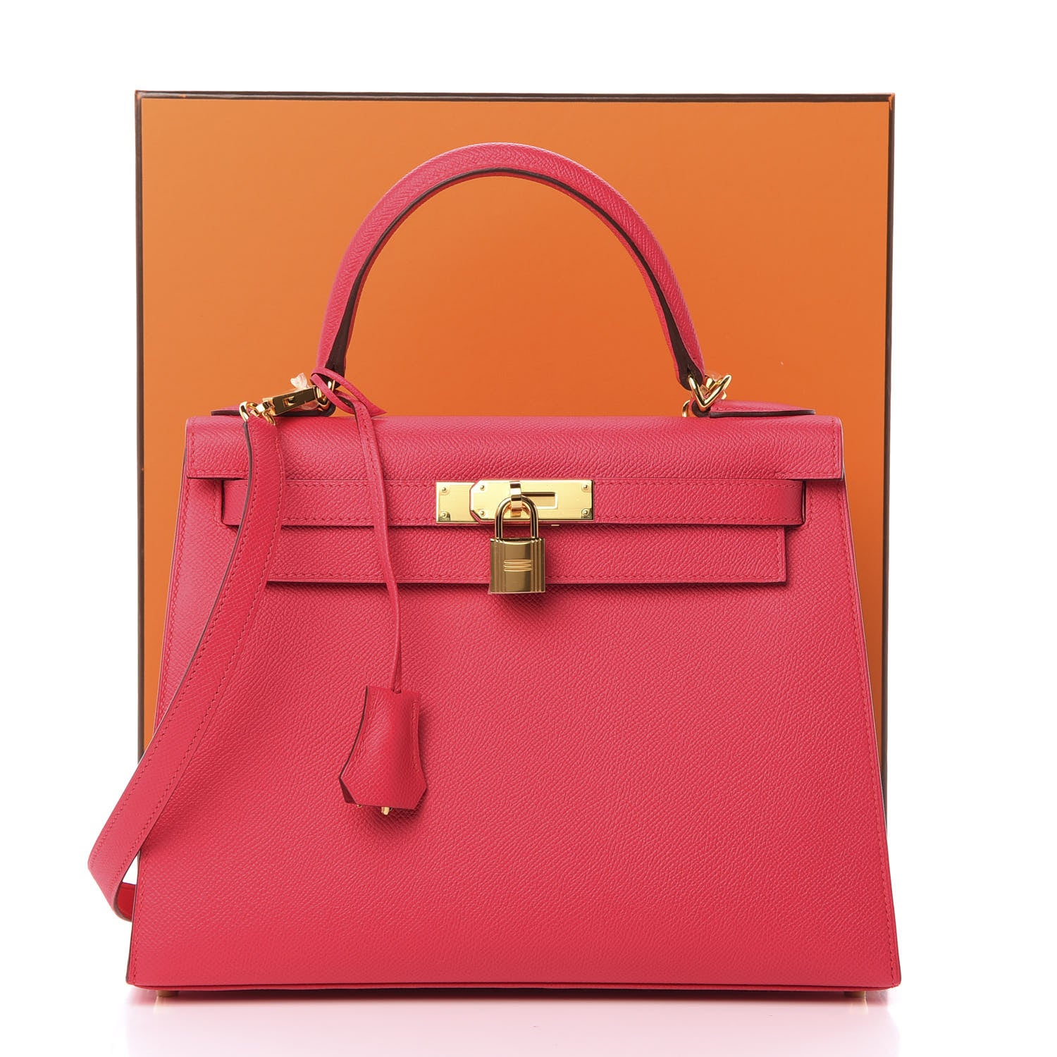 Hermes Epsom Kelly Sellier 28 Rose Extreme 13 of 13