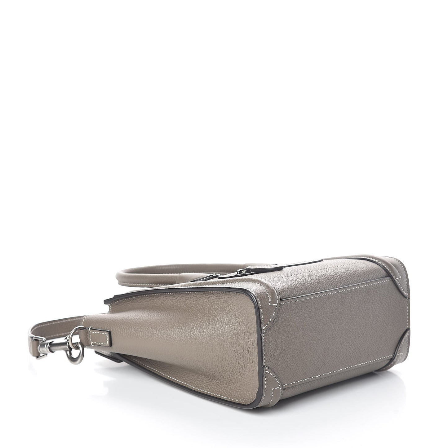 Drummed Calfskin Nano Luggage Souris