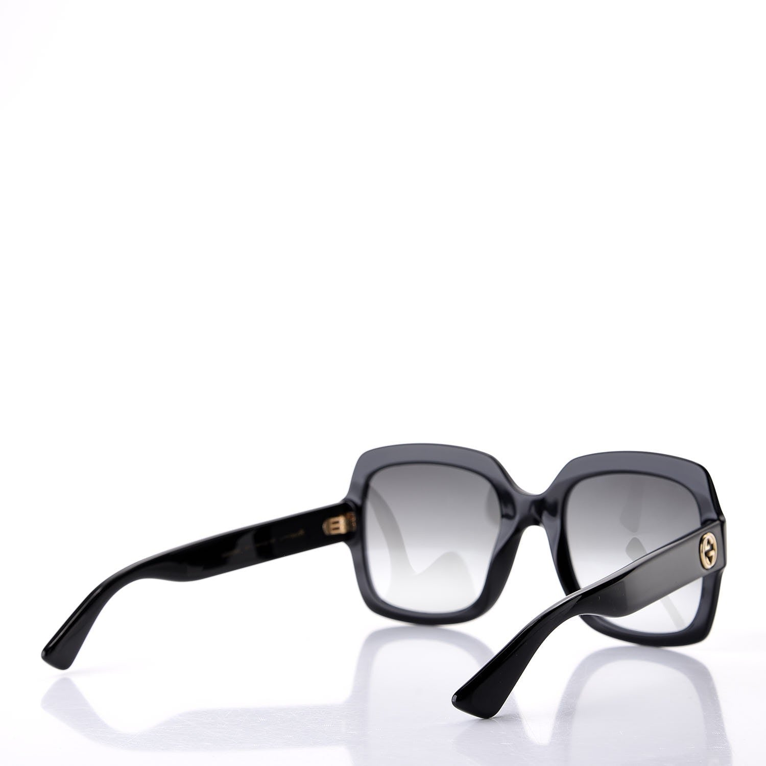 Gucci Oversize Square GG 0036S Sunglasses Black 4 of 8