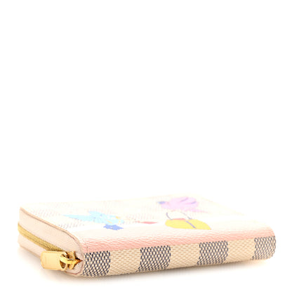 Louis Vuitton Damier Azur 2018 Christmas Animation Zippy Coin Purse 4 of 11